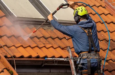Démoussage et hydrofuge de toiture à Crenans